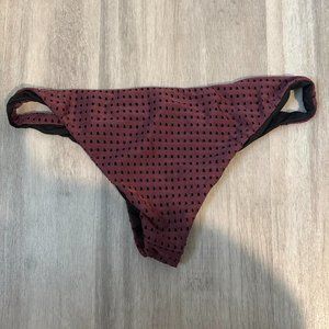 Acacia Swimwear Mesh Maroon Bottom